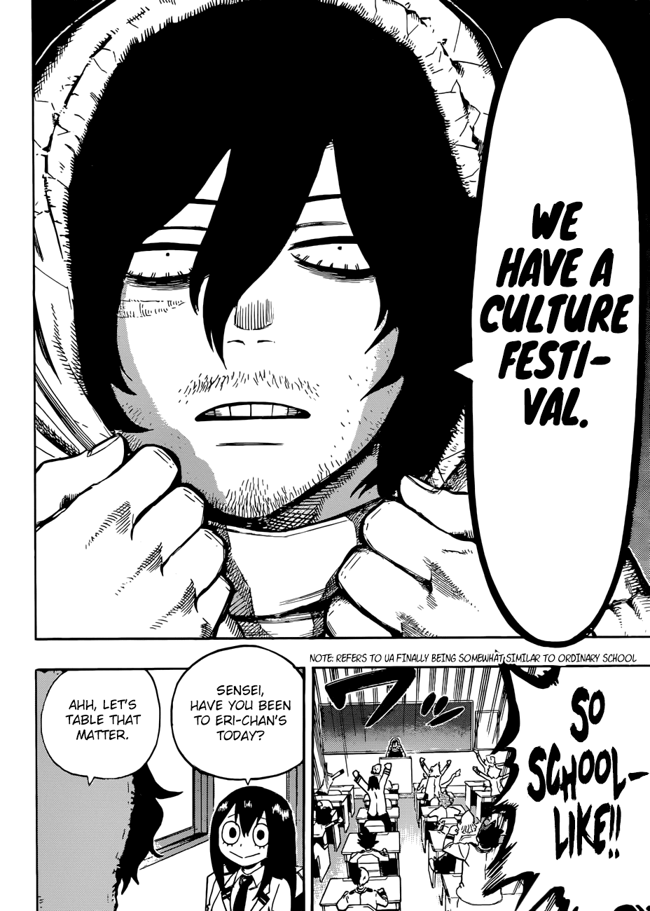Boku no Hero Academia Chapter 169 page 6 - Chapter 169: The Culture Festival