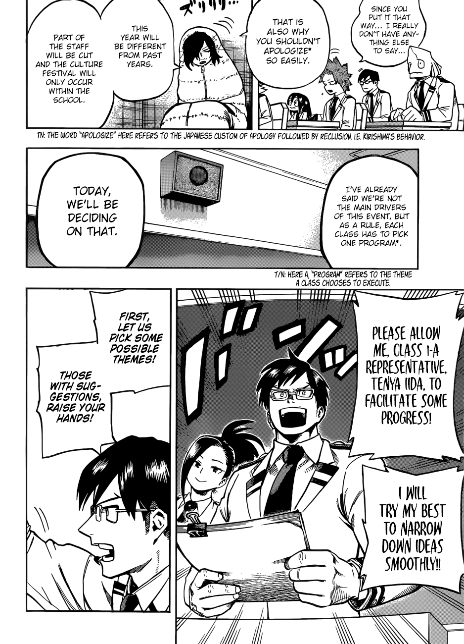 Boku no Hero Academia Chapter 169 page 8 - Chapter 169: The Culture Festival