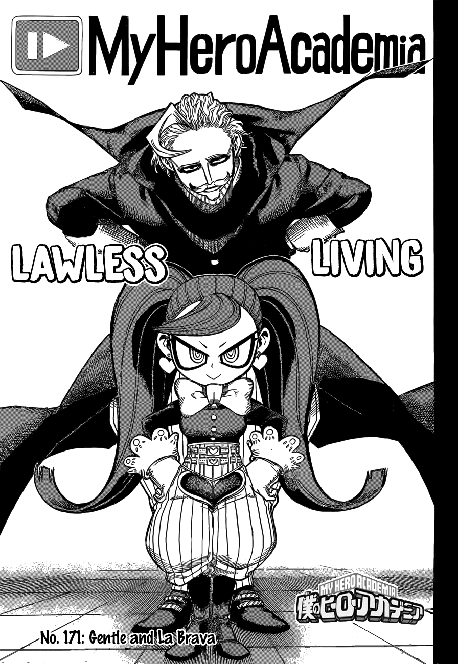 Boku no Hero Academia Chapter 171 page 1 - Chapter 171: Gentle and La Brava