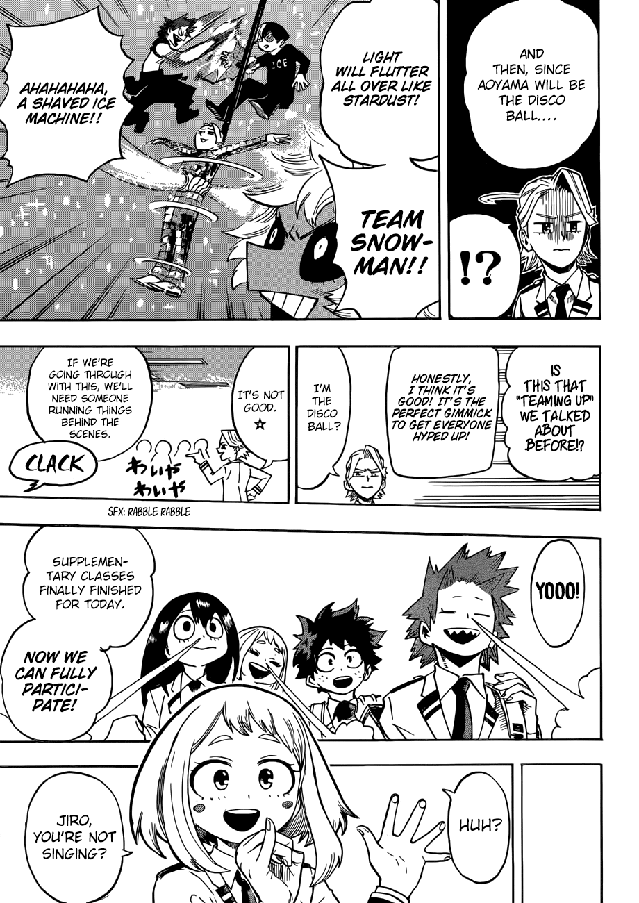 Boku no Hero Academia Chapter 172 page 4 - Chapter 172: The most enjoyable time is preparing for the cultural festival 1