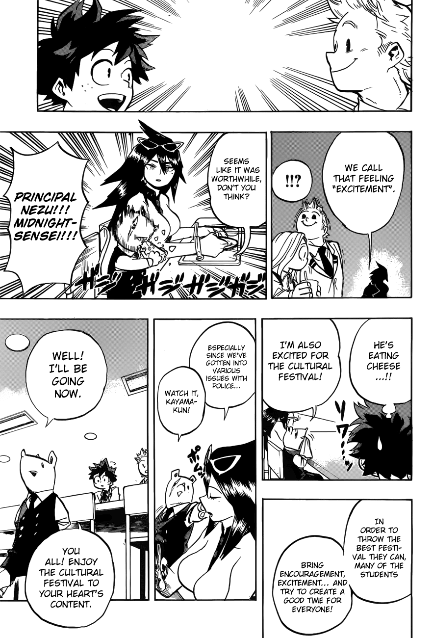 Boku no Hero Academia Chapter 173 page 14 - Chapter 173: The most enjoyable time is preparing for the cultural festival 2
