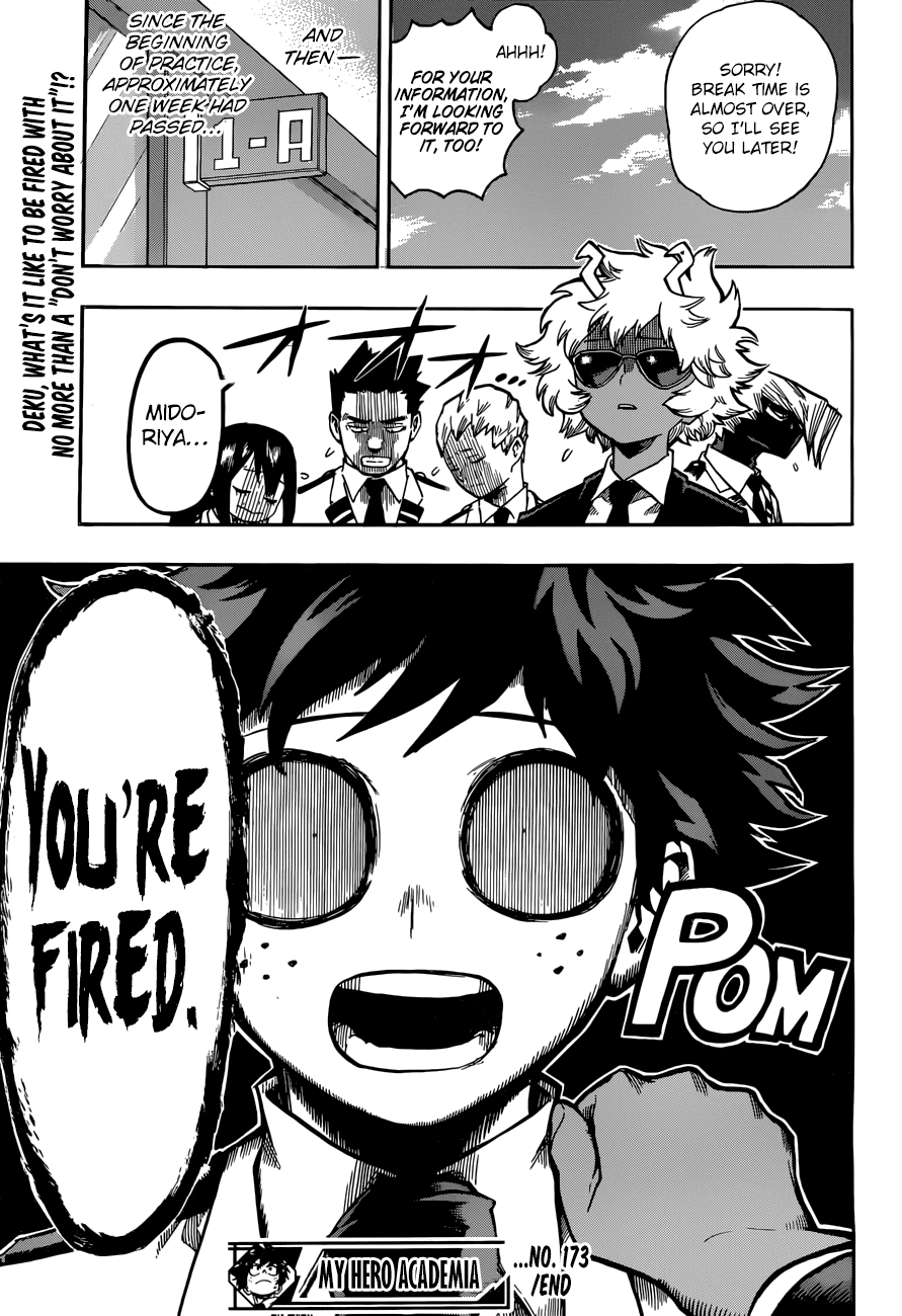 Boku no Hero Academia Chapter 173 page 18 - Chapter 173: The most enjoyable time is preparing for the cultural festival 2