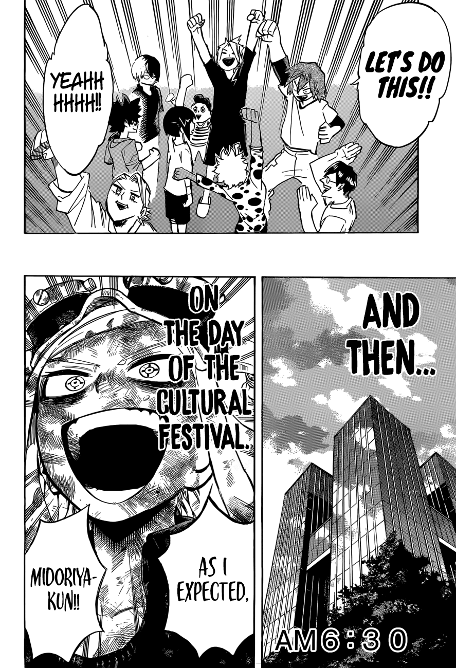 Boku no Hero Academia Chapter 175 page 7 - Chapter 175: The Morning on the Day of