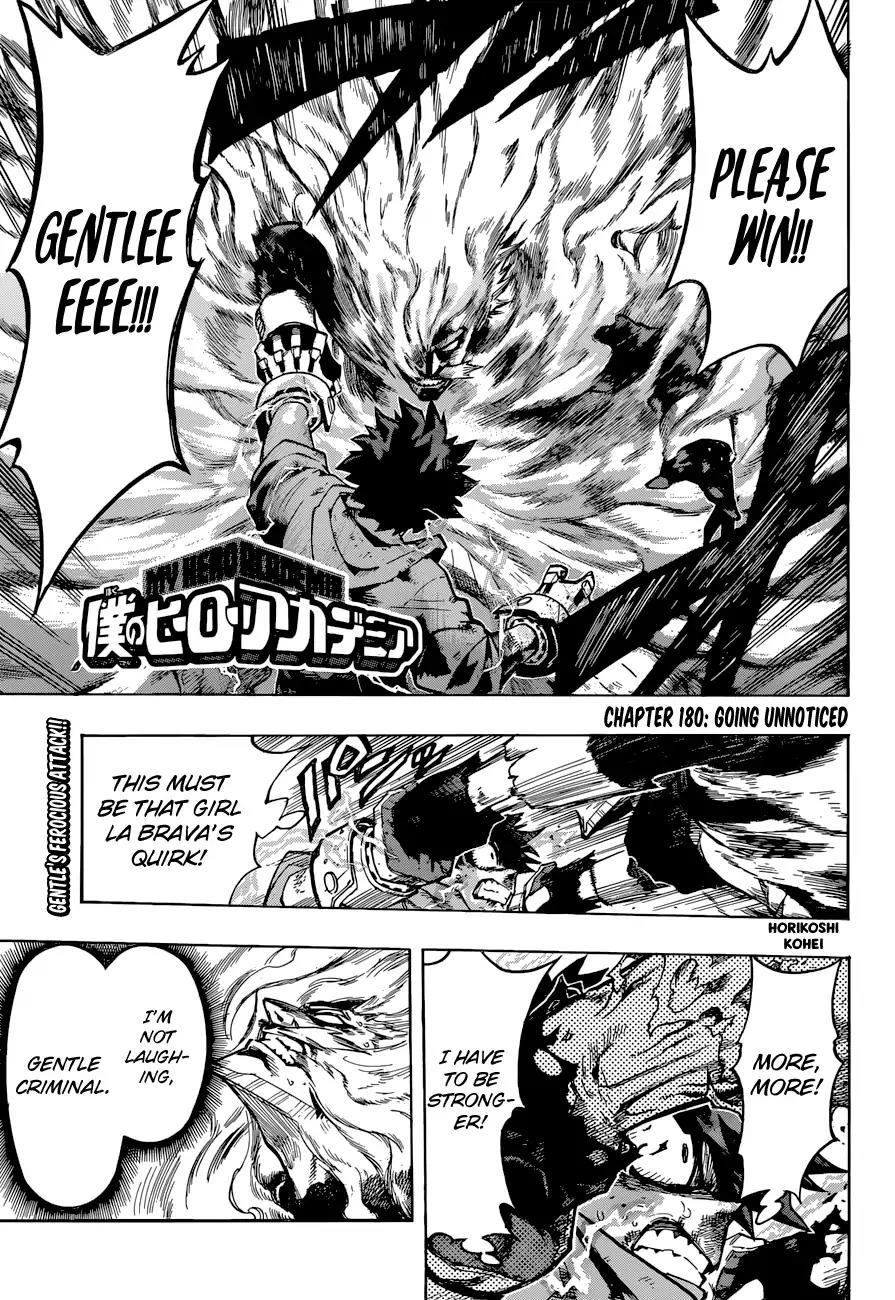 Boku no Hero Academia Chapter 180 page 1 - Chapter 180: Going Unnoticed