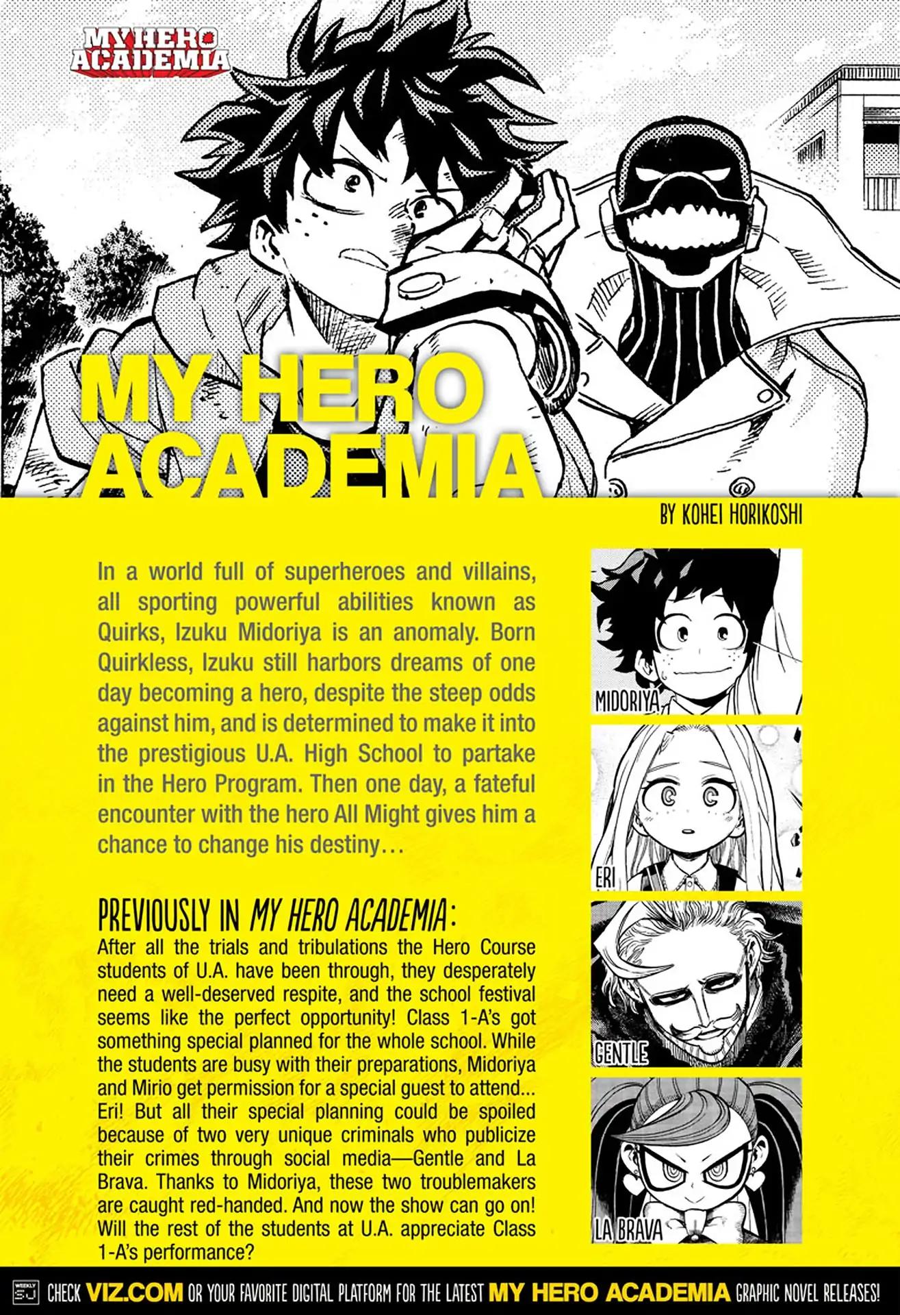 Boku no Hero Academia Chapter 182 page 1 - Chapter 182: The Cultural Festival! Unleashed!