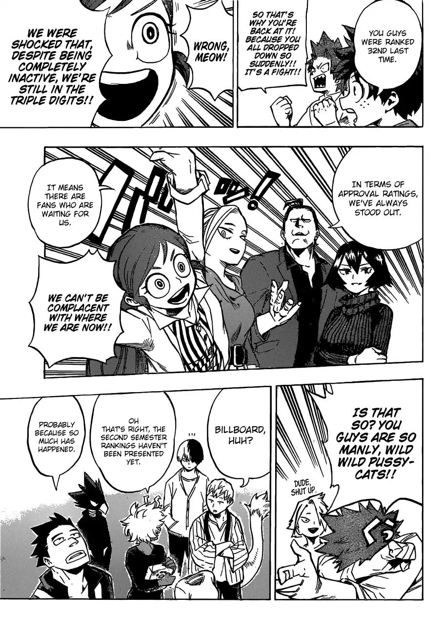 Boku no Hero Academia Chapter 184 page 12 - Chapter 184: JP Hero Billboard Chart