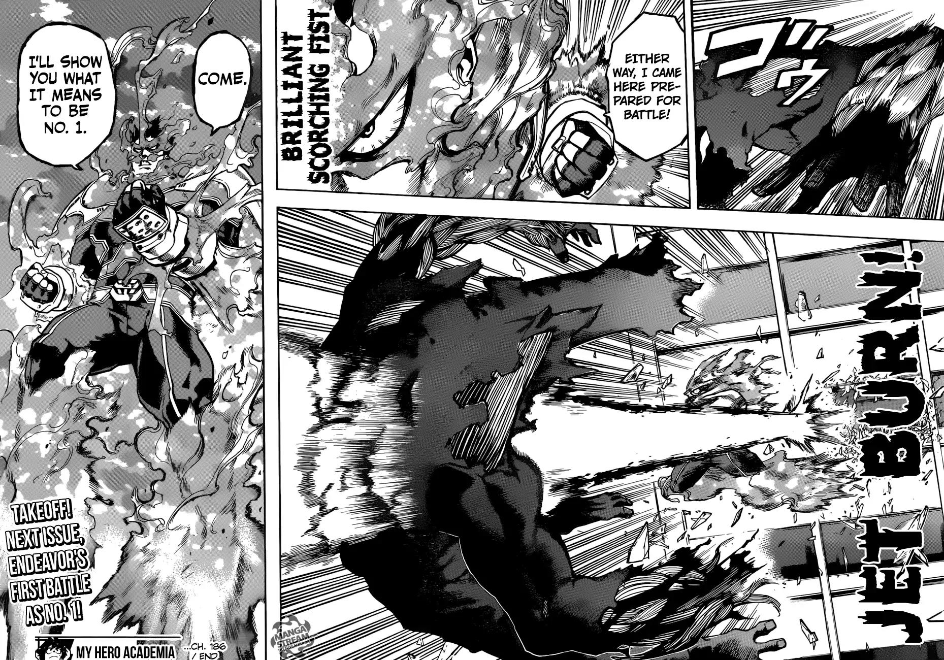 Boku no Hero Academia Chapter 186 page 17 - Chapter 186: Endeavor And Hawks