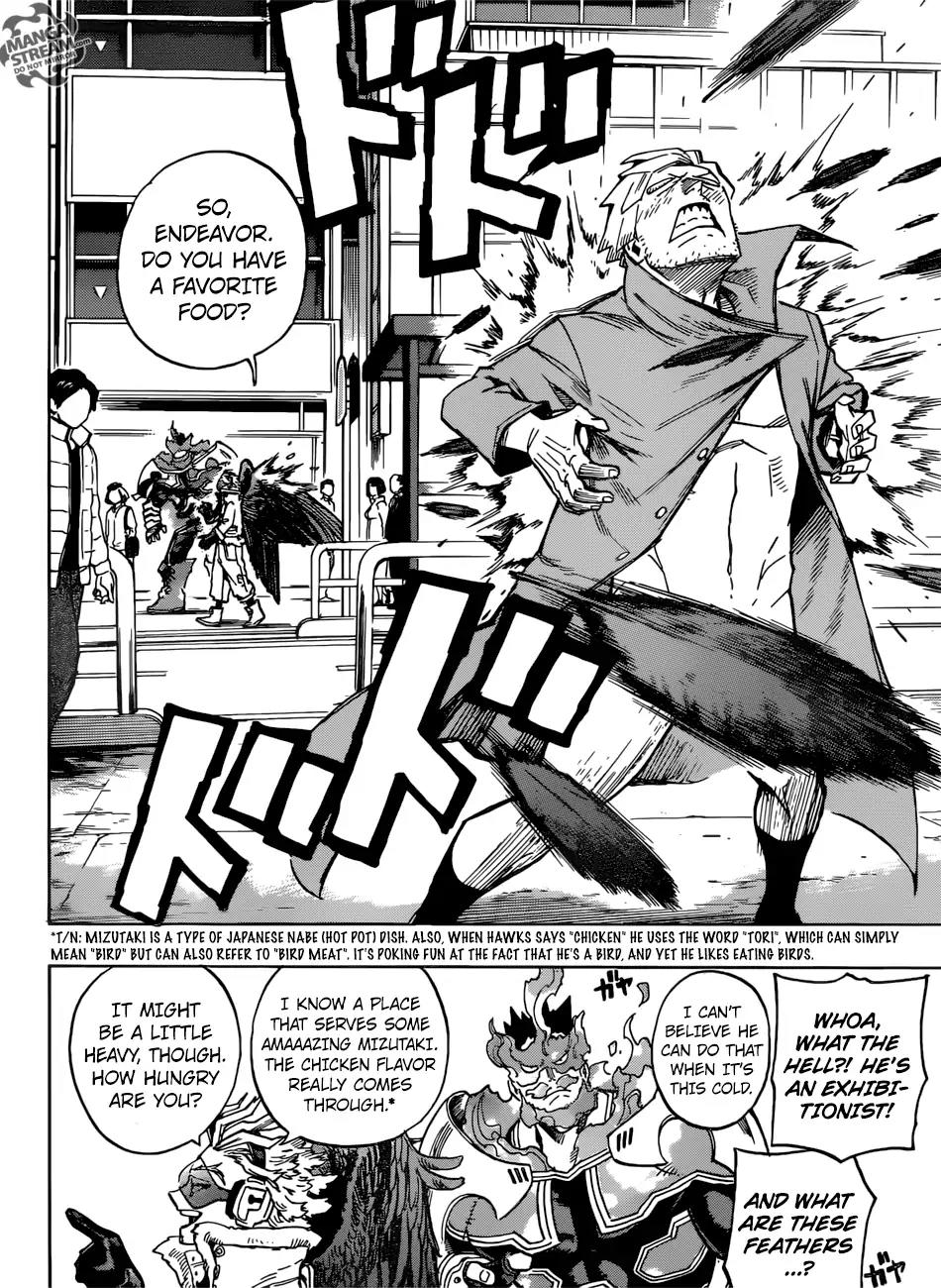 Boku no Hero Academia Chapter 186 page 4 - Chapter 186: Endeavor And Hawks