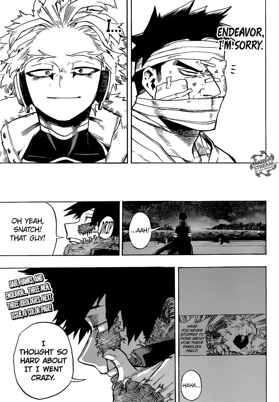 Boku no Hero Academia Chapter 191 page 16 - Chapter 191: Dabi/Hawks/Endeavor