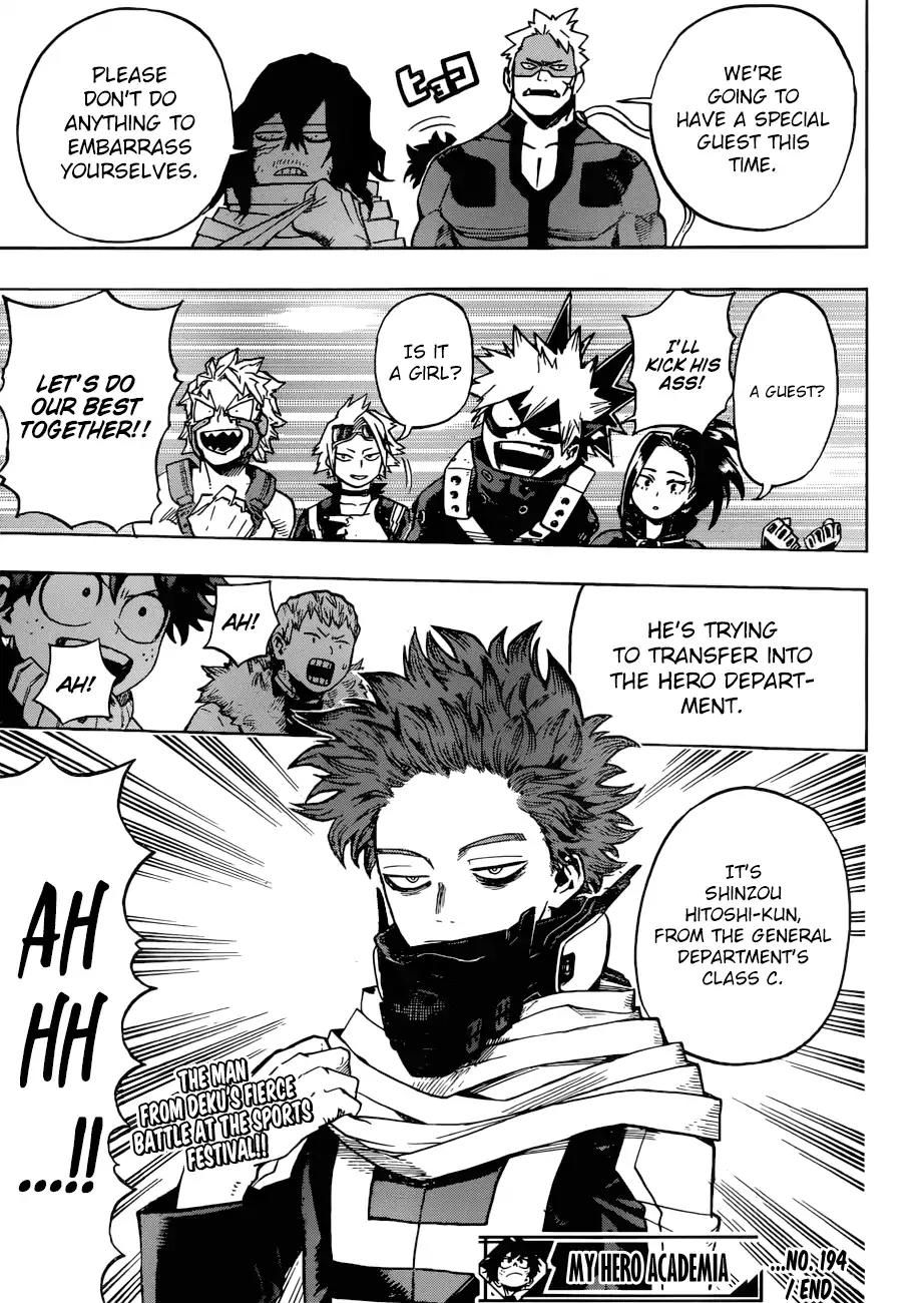 Boku no Hero Academia Chapter 194 page 13 - Chapter 194: Wintery Sky! U.A. High!