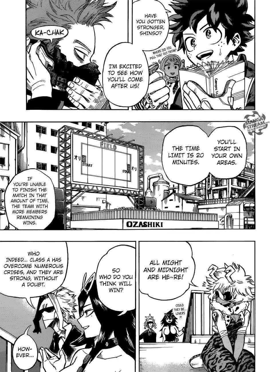 Boku no Hero Academia Chapter 195 page 11 - Chapter 195: Clash! Class A vs. Class B