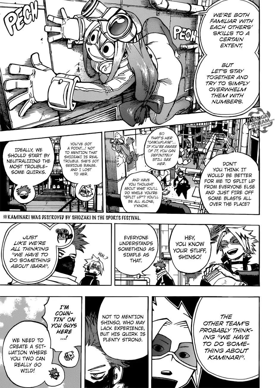 Boku no Hero Academia Chapter 195 page 13 - Chapter 195: Clash! Class A vs. Class B