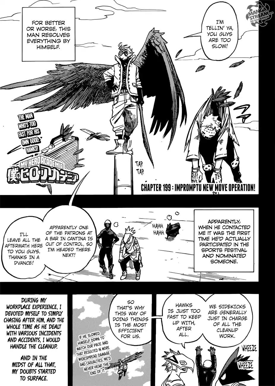 Boku no Hero Academia Chapter 199 page 1 - Chapter 199: Impromptu New Move Operation!