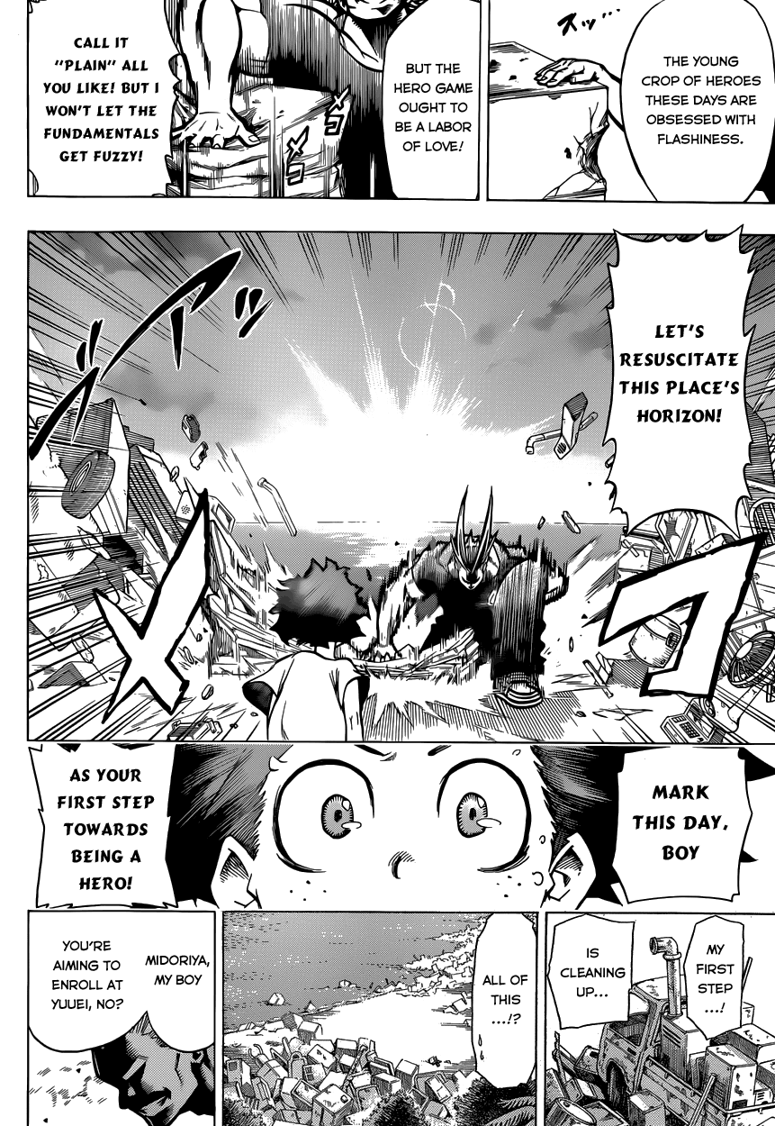 Boku no Hero Academia Chapter 2 page 12 - Chapter 2: Roaring Muscles!
