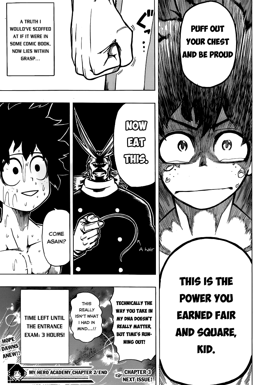 Boku no Hero Academia Chapter 2 page 25 - Chapter 2: Roaring Muscles!