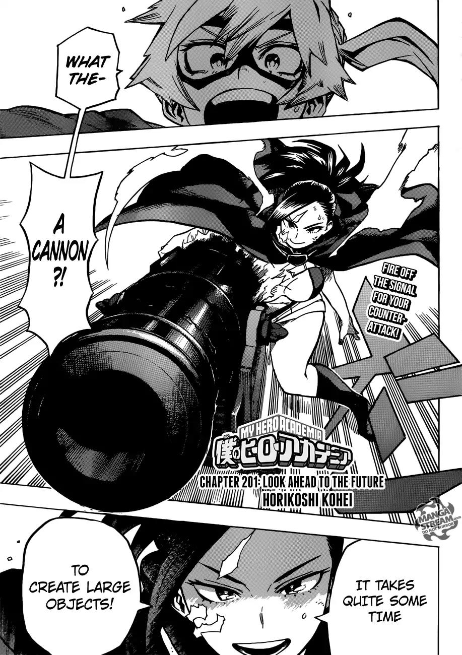 Boku no Hero Academia Chapter 201 page 1 - Chapter 201: Look Ahead to the Future