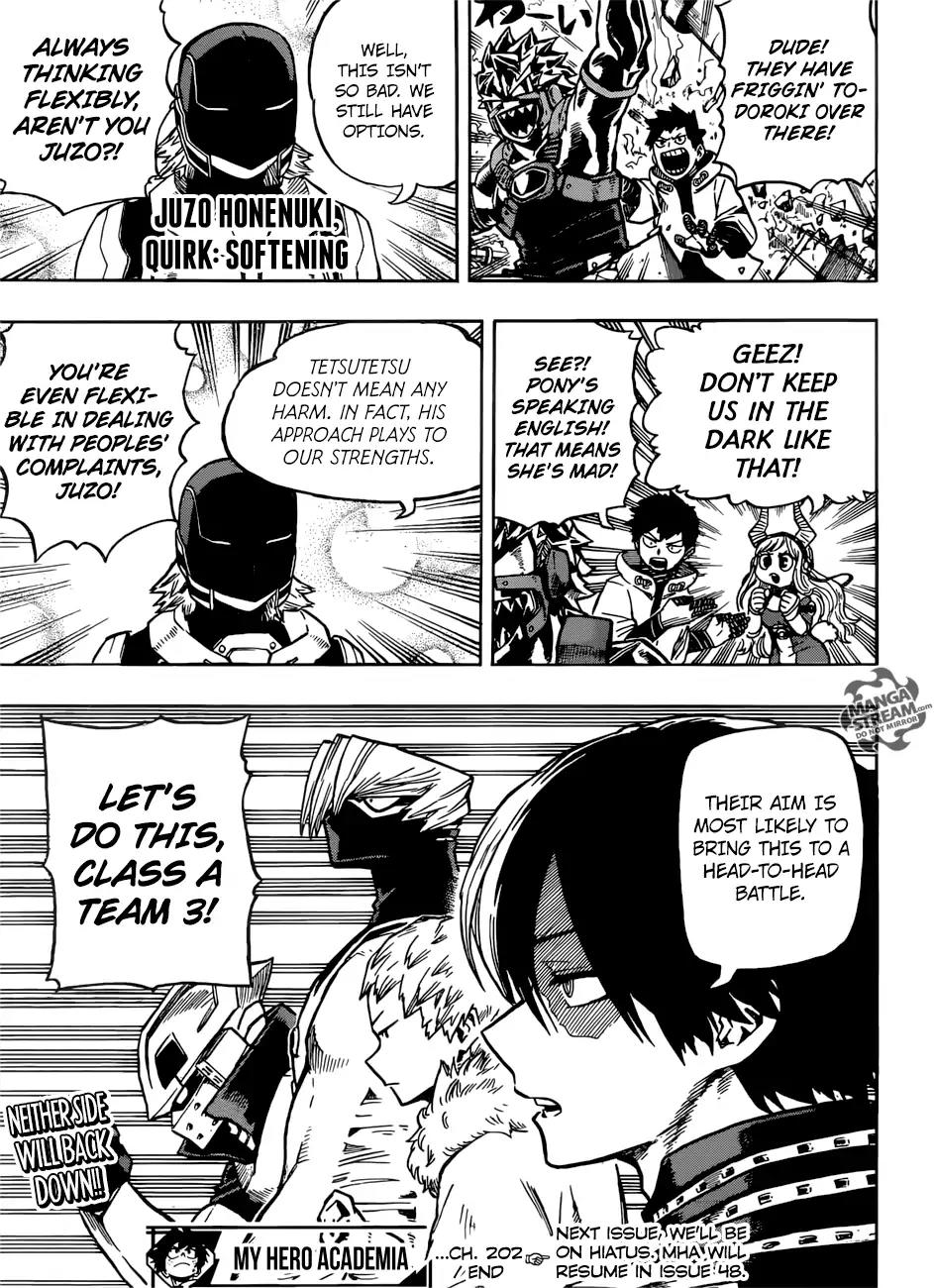 Boku no Hero Academia Chapter 202 page 12 - Chapter 202: 3rd Set