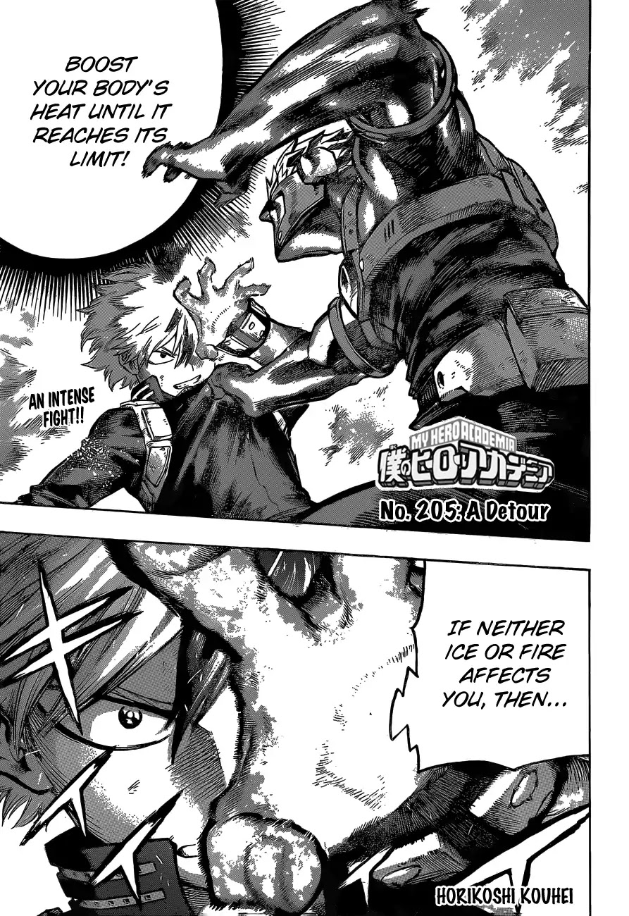 Boku no Hero Academia Chapter 205 page 1 - Chapter 205: A detour