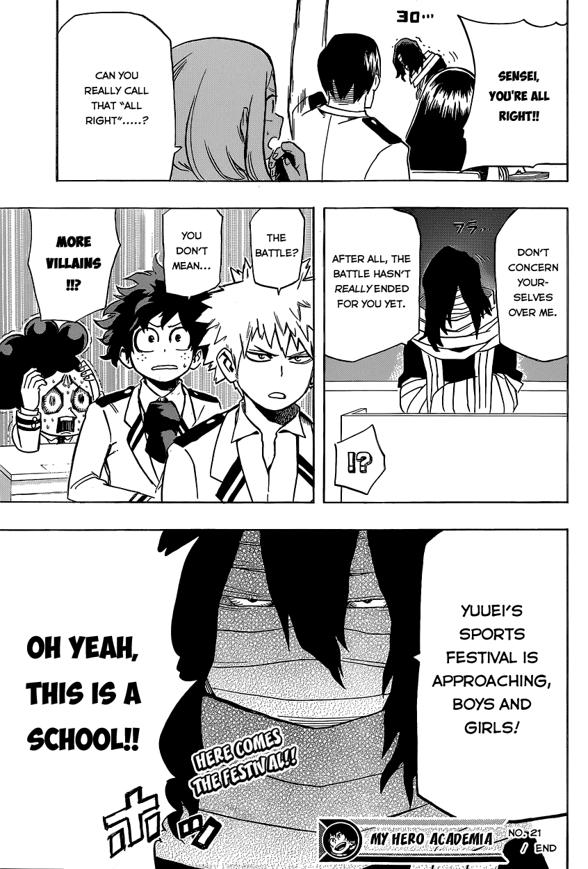 Boku no Hero Academia Chapter 21 page 20 - Chapter 21: Upon Each of Their Chests