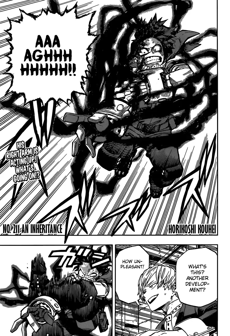 Boku no Hero Academia Chapter 211 page 4 - Chapter 211: An Inheritance