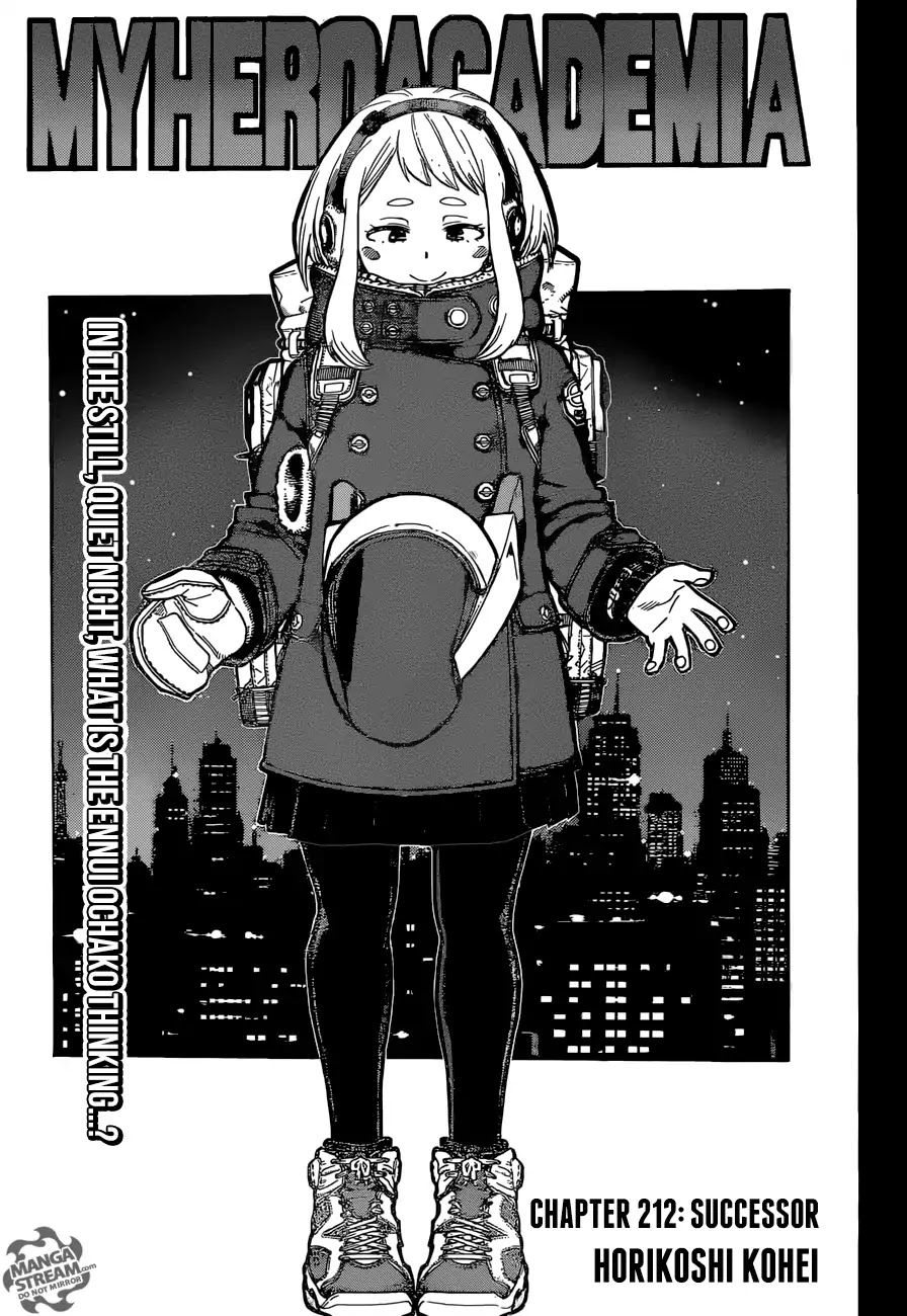 Boku no Hero Academia Chapter 212 page 1 - Chapter 212: Successor