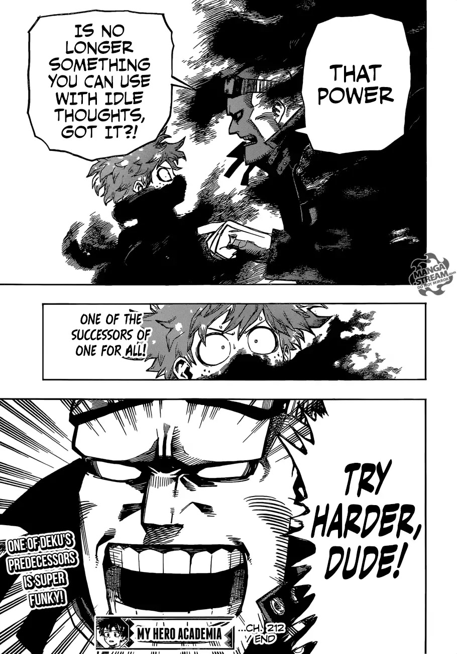 Boku no Hero Academia Chapter 212 page 14 - Chapter 212: Successor
