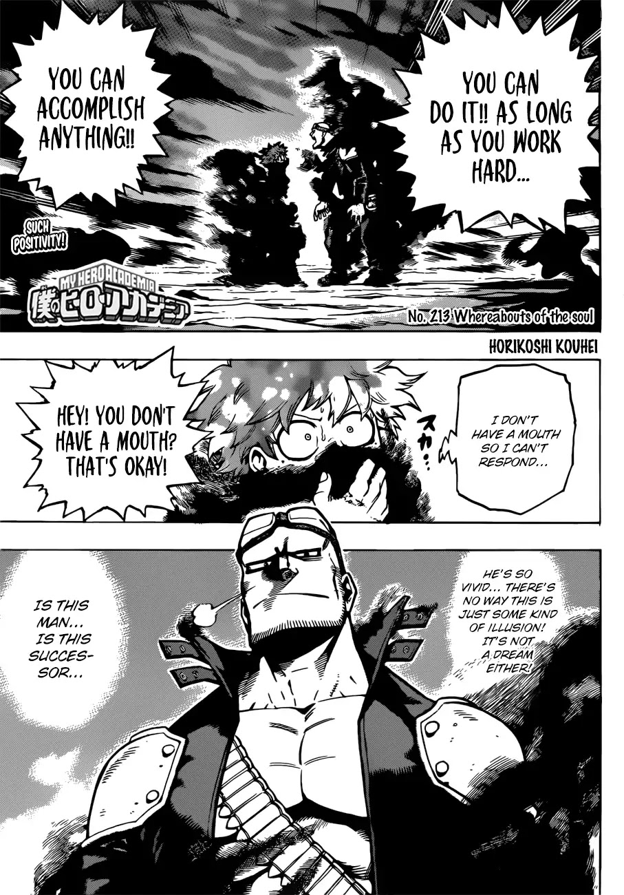Boku no Hero Academia Chapter 213 page 1 - Chapter 213: Whereabouts of the soul