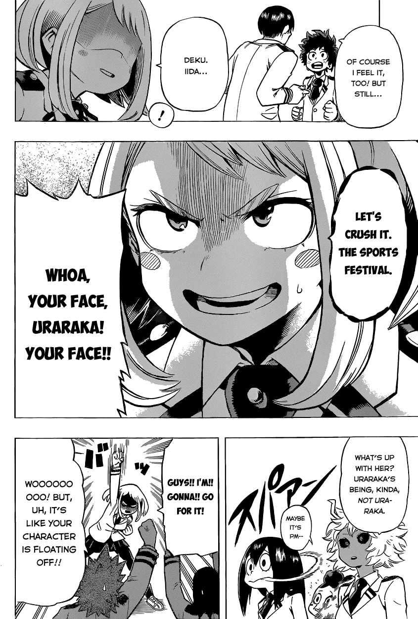 Boku no Hero Academia Chapter 22 page 13 - Chapter 22: So That's What It's About, Uraraka!