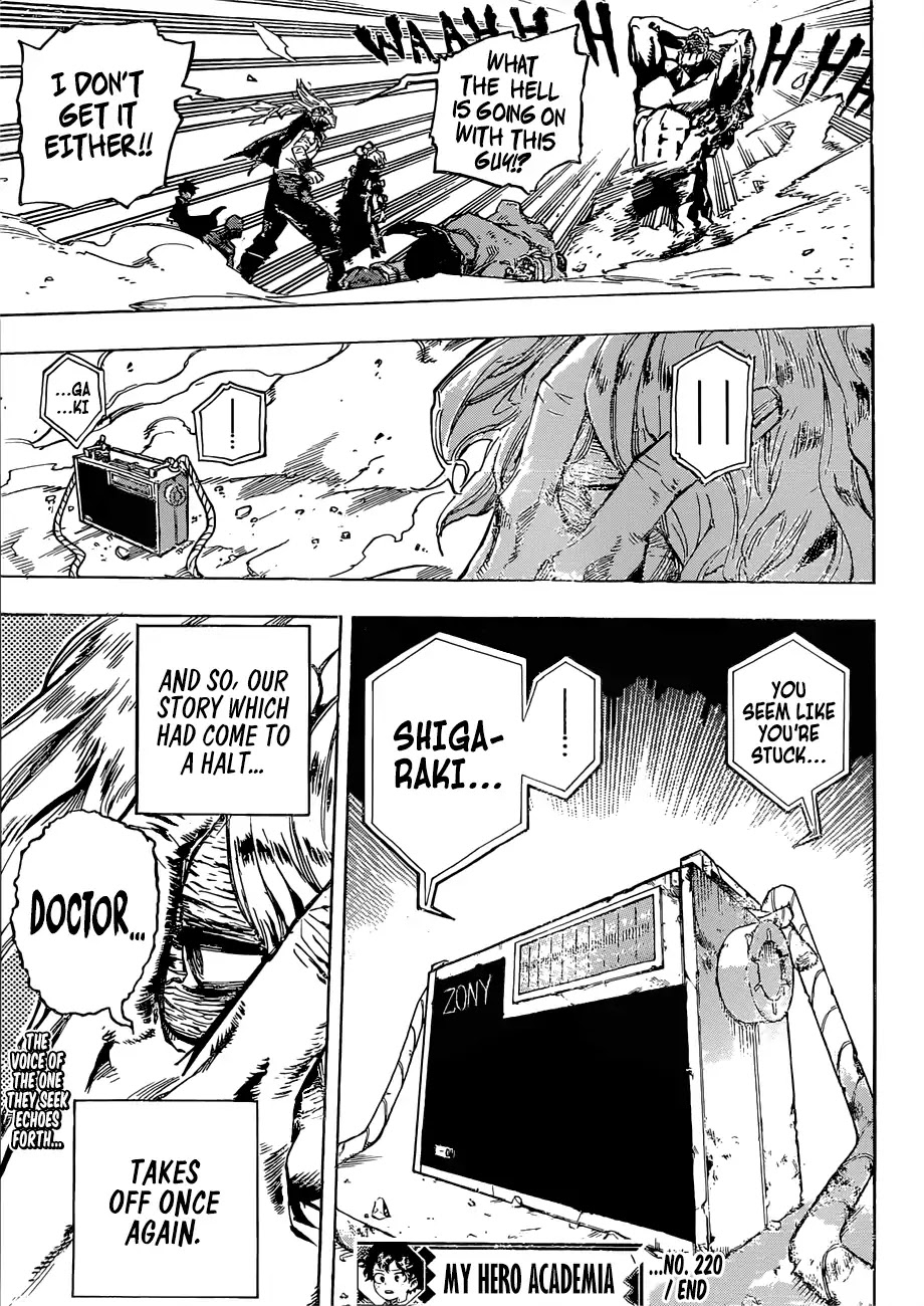 Boku no Hero Academia Chapter 220 page 16 - Chapter 220: My Villain Academia