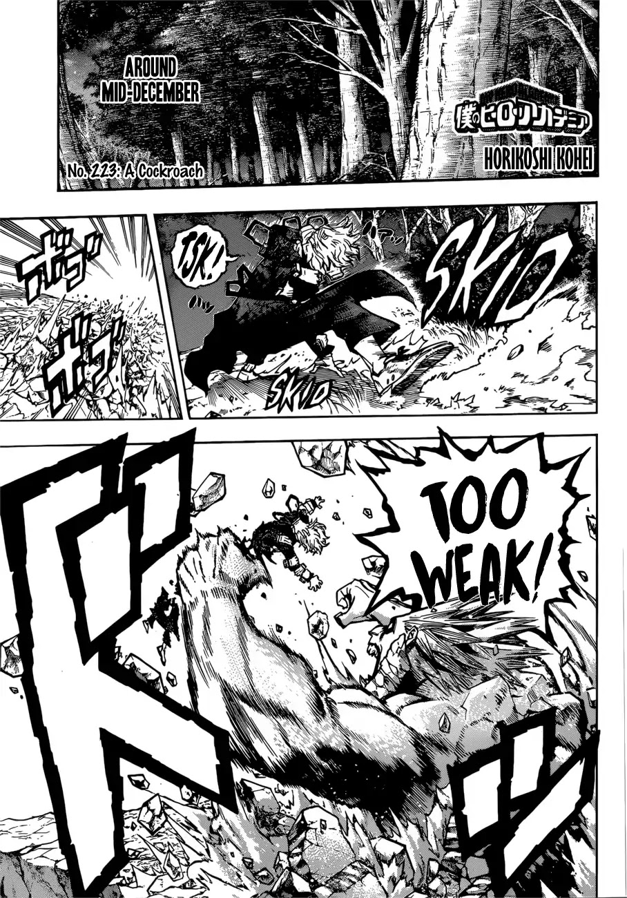 Boku no Hero Academia Chapter 223 page 1 - Chapter 223: A Cockroach