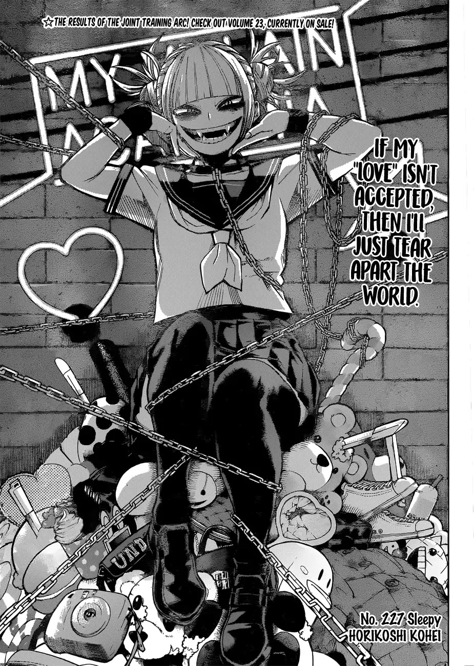 Boku no Hero Academia Chapter 227 page 1 - Chapter 227: Sleepy