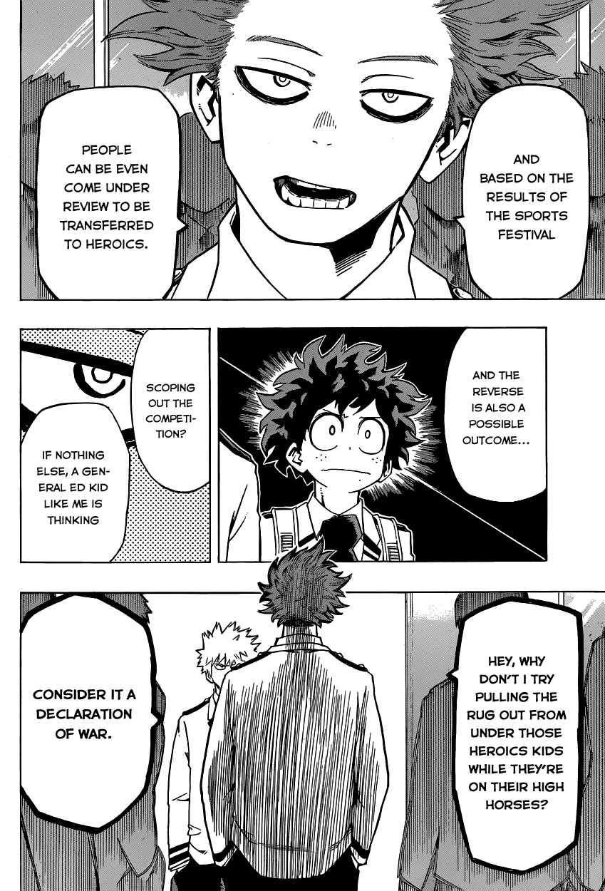 Boku no Hero Academia Chapter 23 page 12 - Chapter 23: Roaring Sports Festival