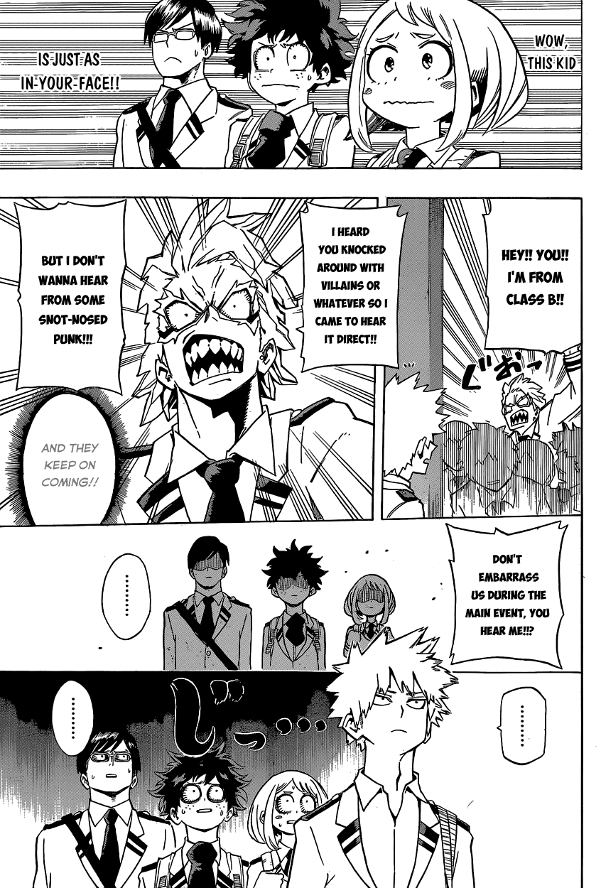 Boku no Hero Academia Chapter 23 page 13 - Chapter 23: Roaring Sports Festival