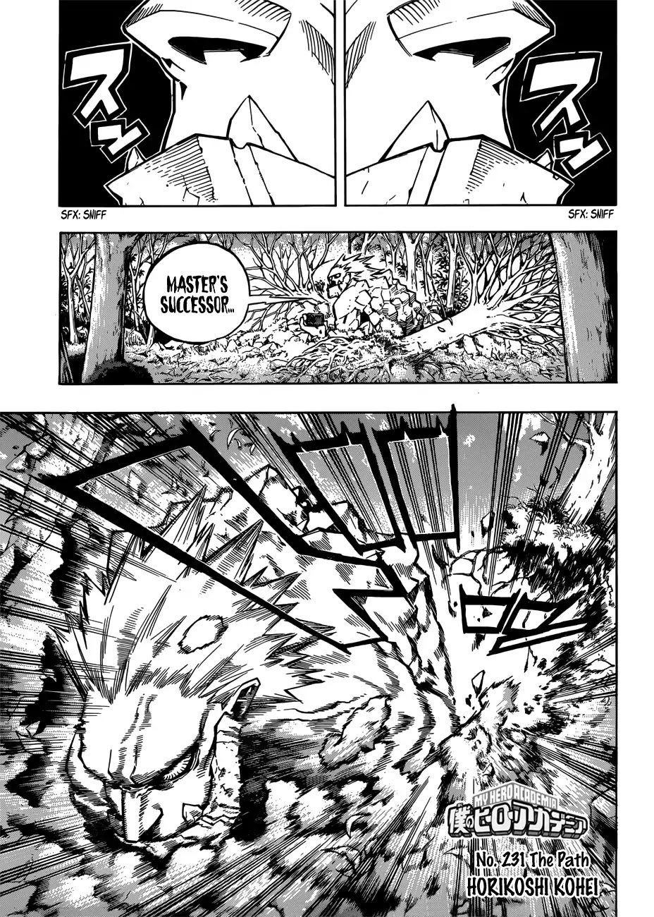 Boku no Hero Academia Chapter 231 page 1 - Chapter 231: The Path