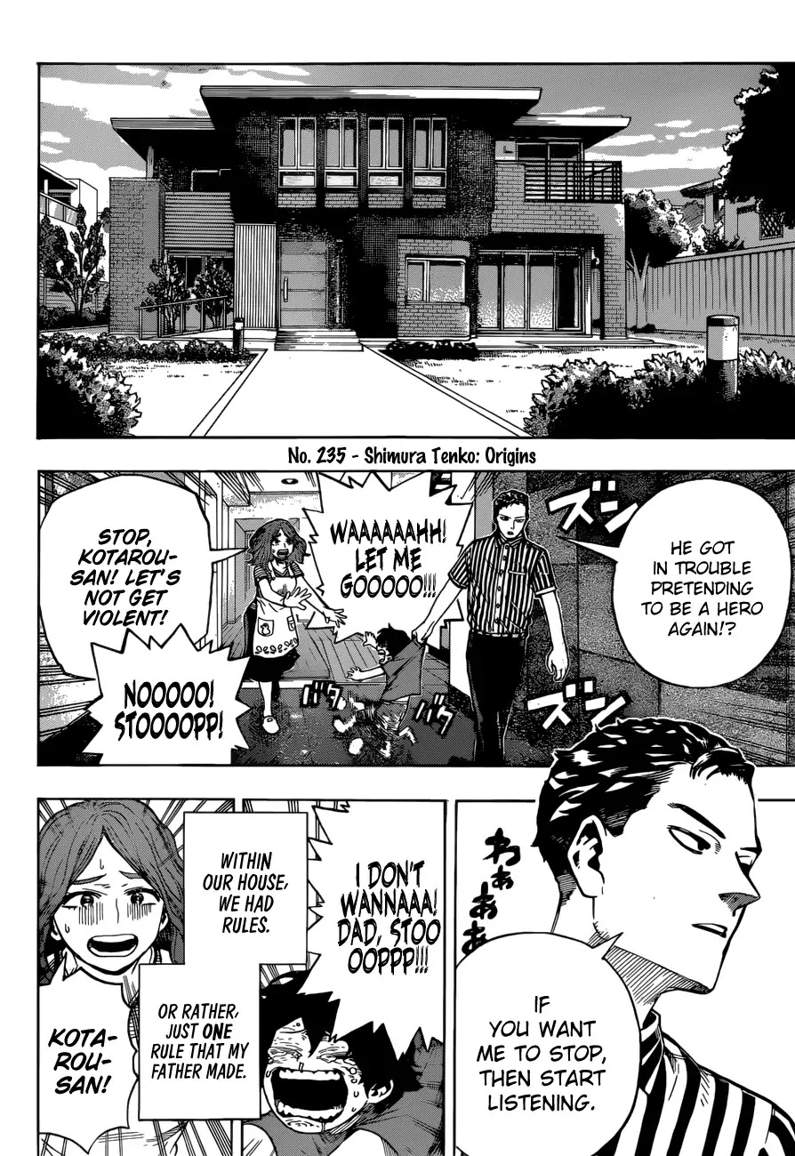 Boku no Hero Academia Chapter 235 page 6 - Chapter 235: Shimura Tenko: Origins