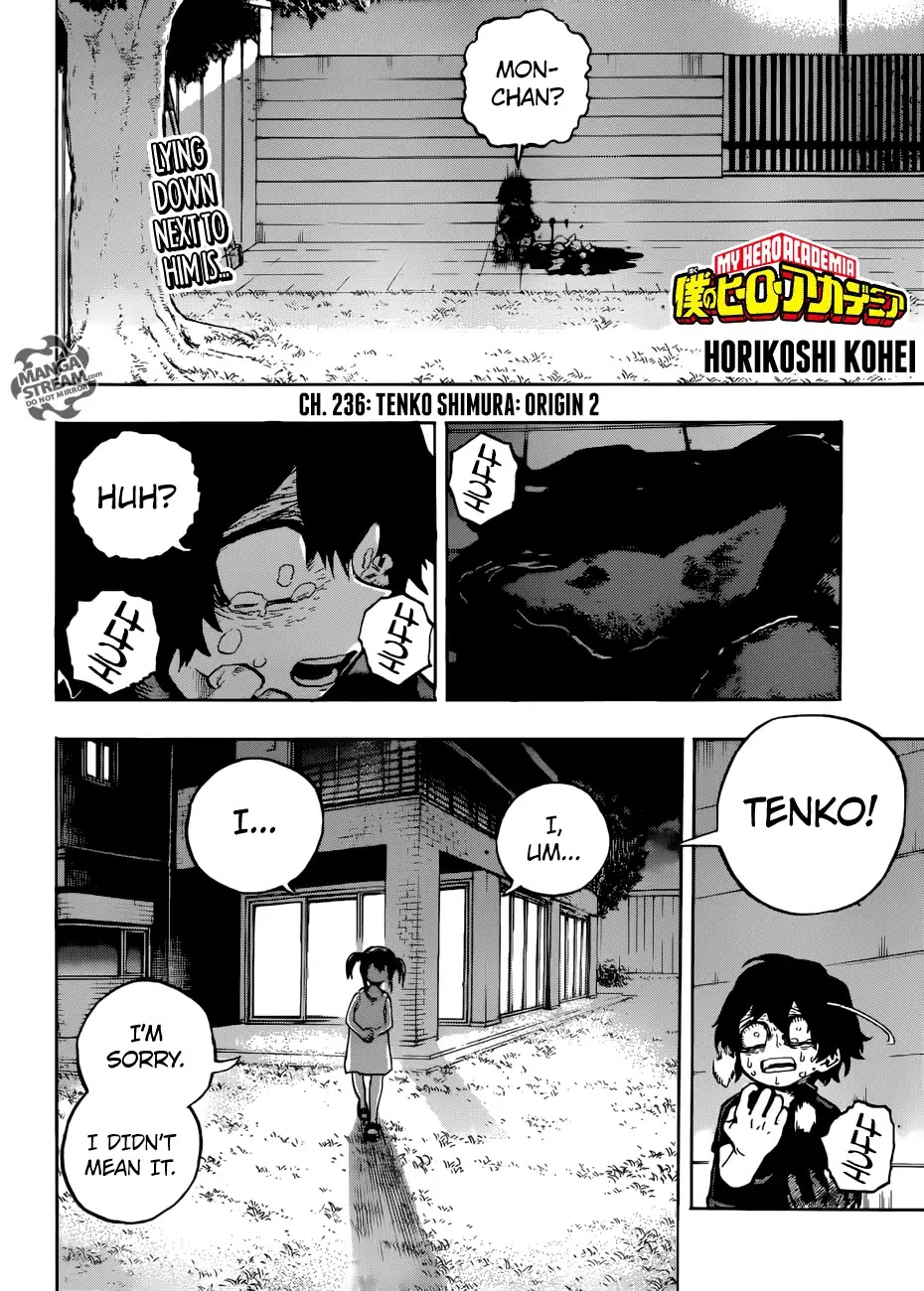 Boku no Hero Academia Chapter 236 page 3 - Chapter 236: Tenko Shimura: Origin 2
