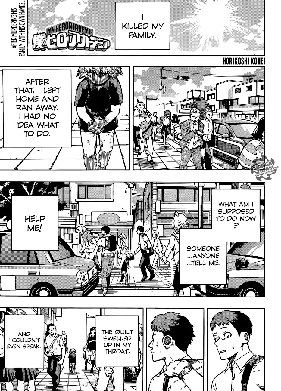Boku no Hero Academia Chapter 237 page 1 - Chapter 237: Tomura Shigaraki: Origin