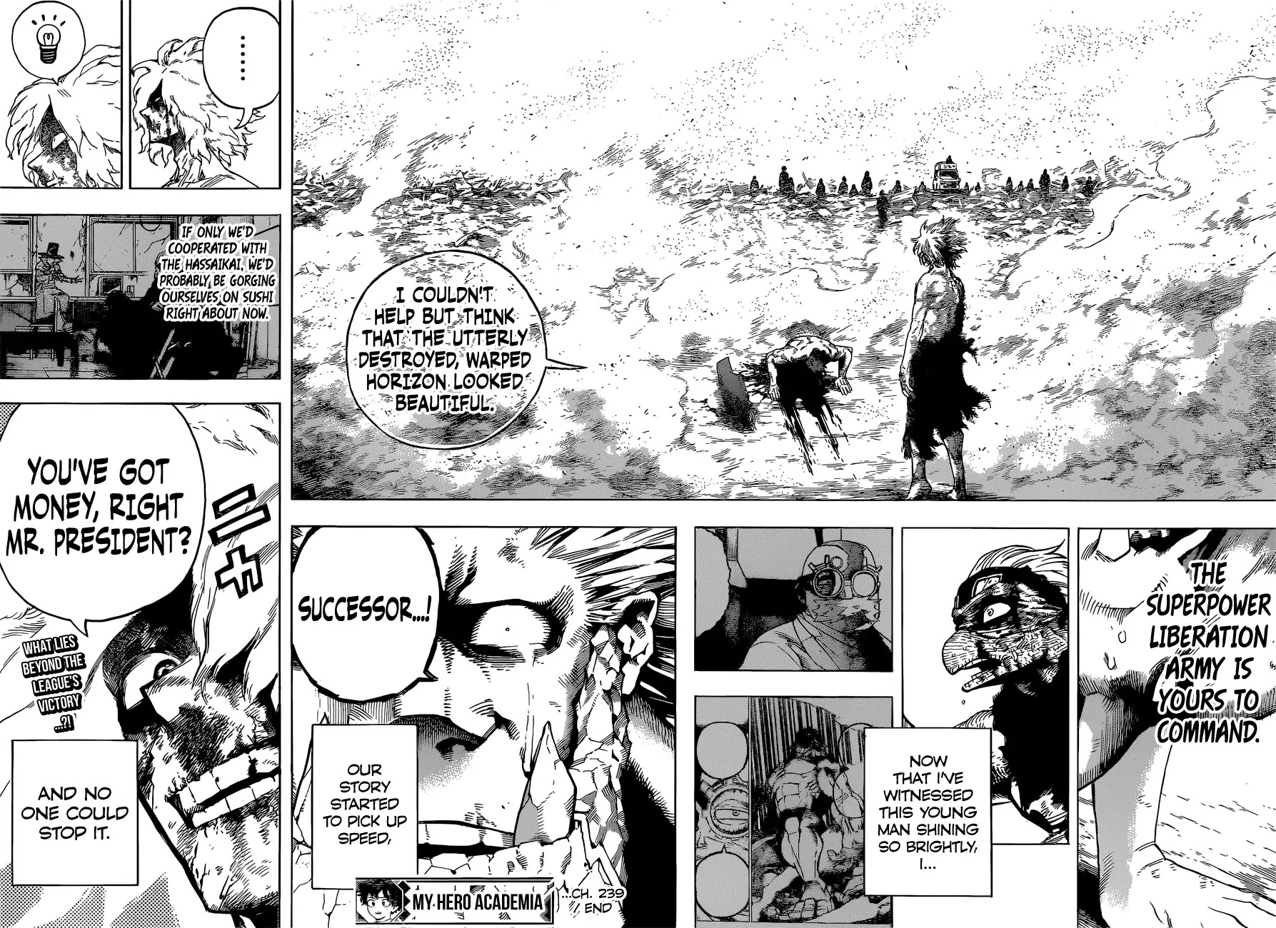 Boku no Hero Academia Chapter 239 page 14 - Chapter 239: Succession