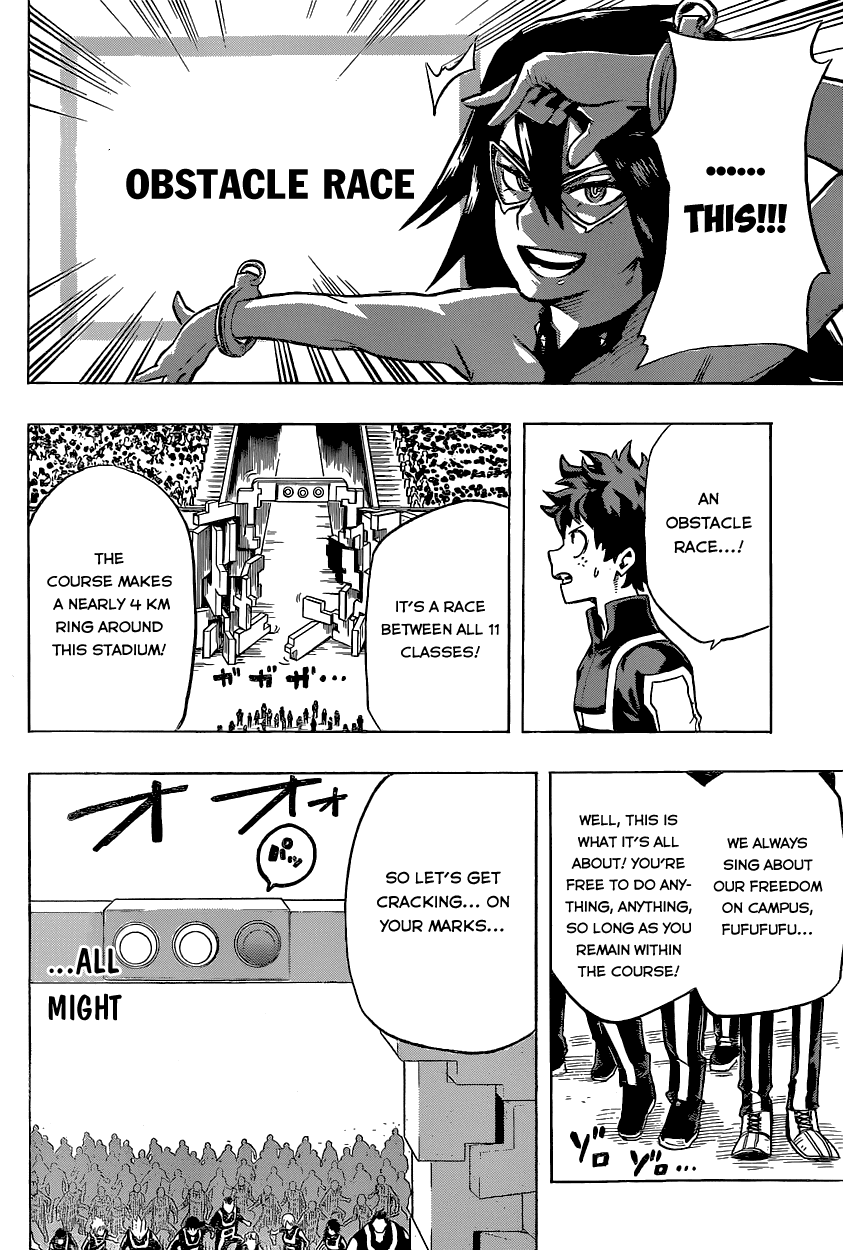 Boku no Hero Academia Chapter 24 page 12 - Chapter 24: Dash and Kick 'Em Down