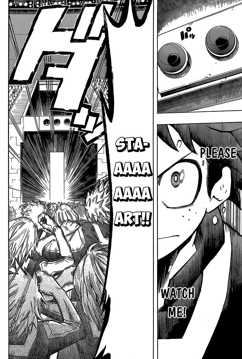 Boku no Hero Academia Chapter 24 page 14 - Chapter 24: Dash and Kick 'Em Down
