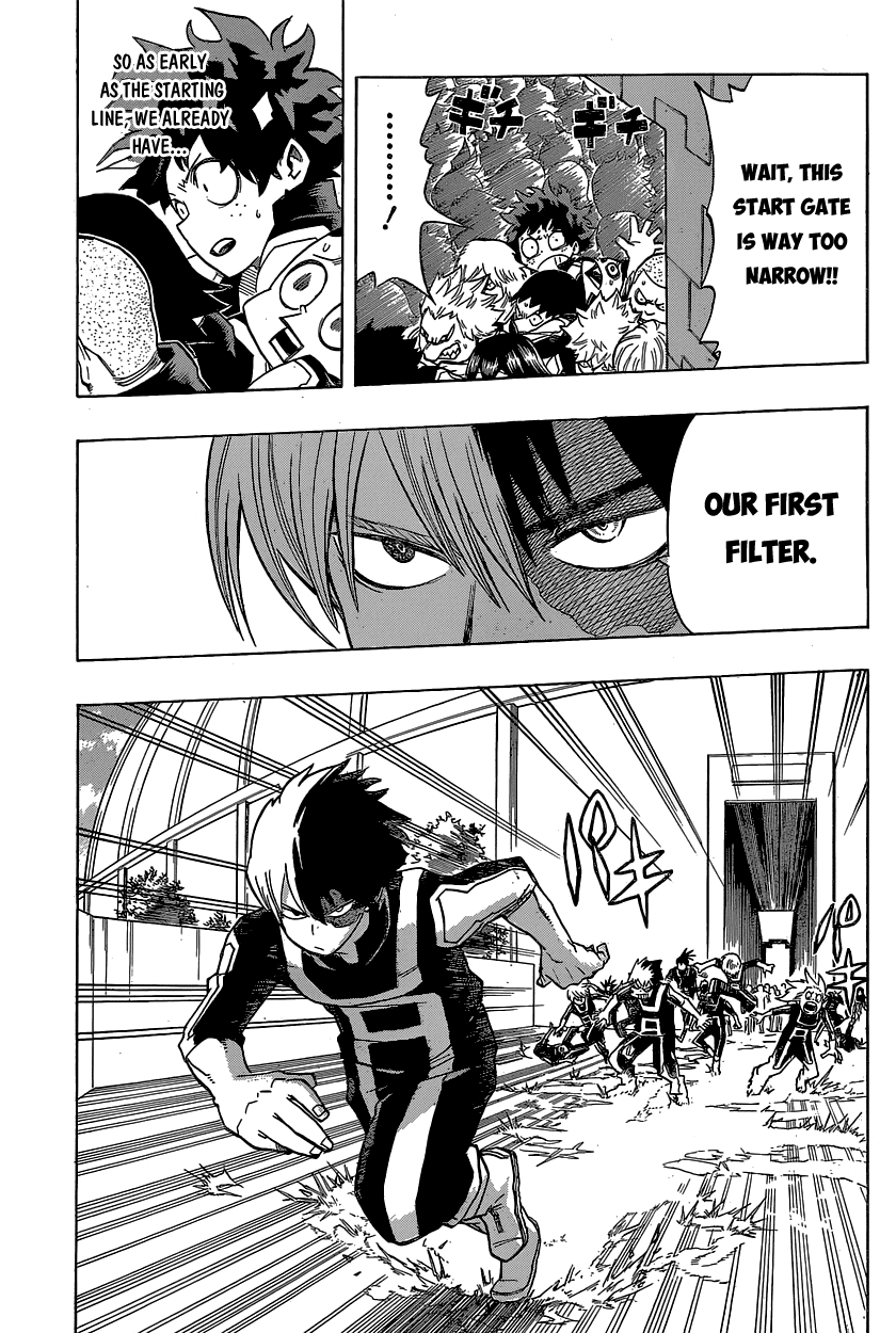 Boku no Hero Academia Chapter 24 page 15 - Chapter 24: Dash and Kick 'Em Down