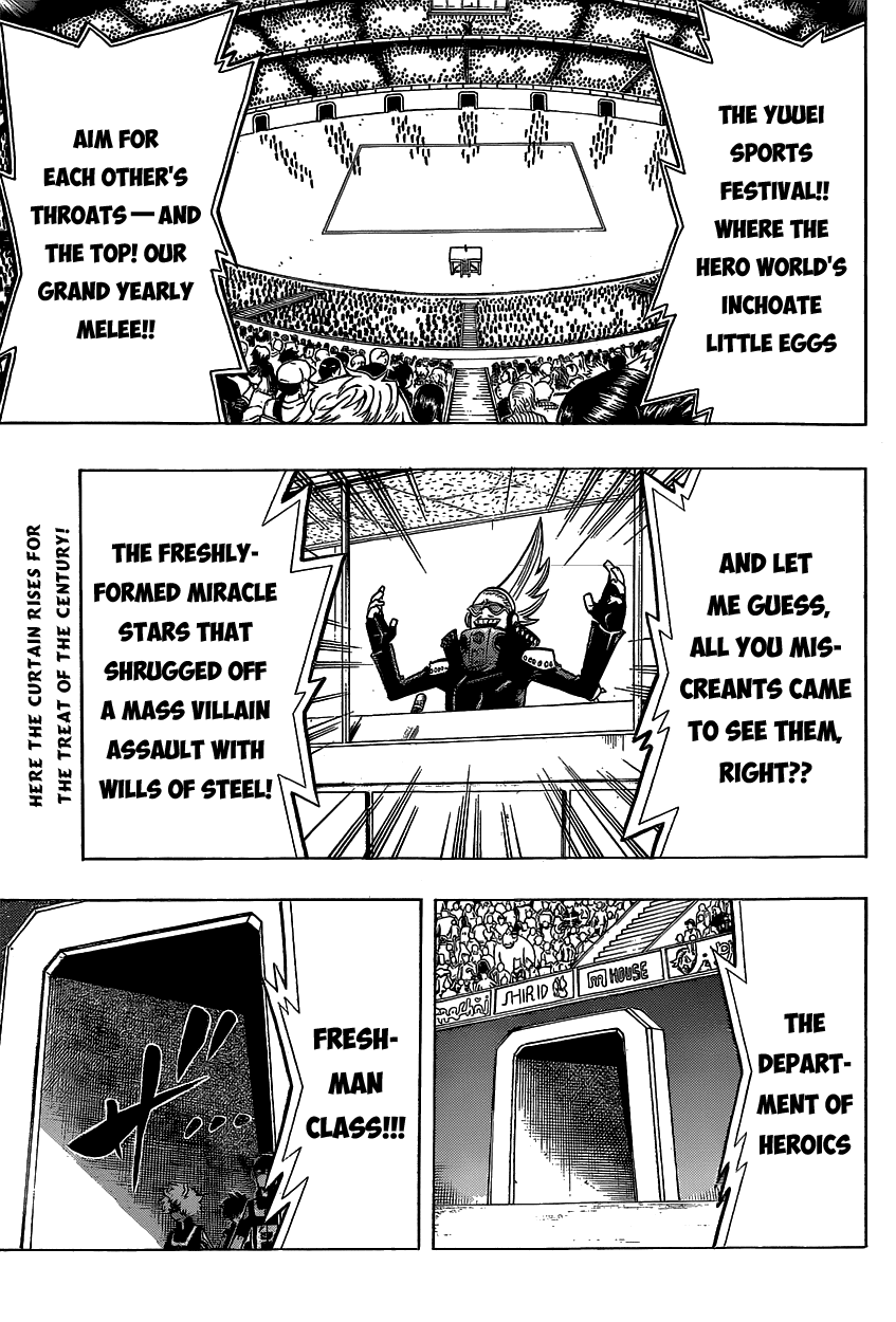 Boku no Hero Academia Chapter 24 page 6 - Chapter 24: Dash and Kick 'Em Down