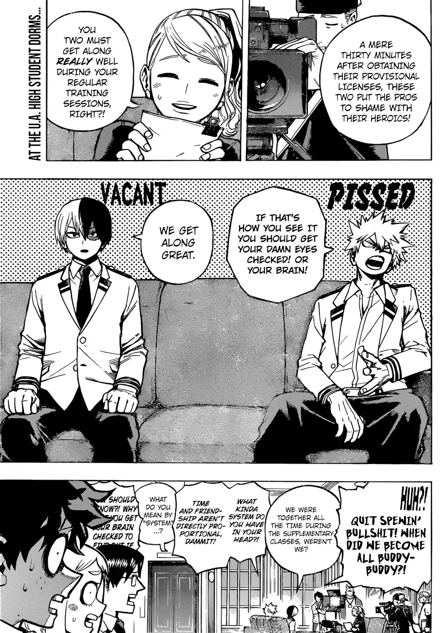 Boku no Hero Academia Chapter 241 page 1 - Chapter 241: Answer! The Interviews