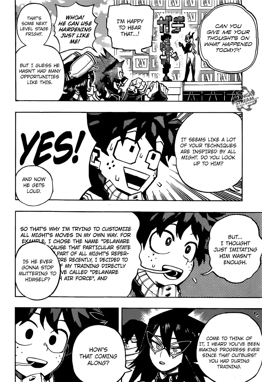 Boku no Hero Academia Chapter 241 page 15 - Chapter 241: Answer! The Interviews
