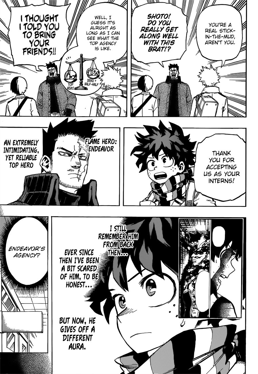 Boku no Hero Academia Chapter 243 page 14 - Chapter 243: Onwards! To the Endeavor Hero Agency!