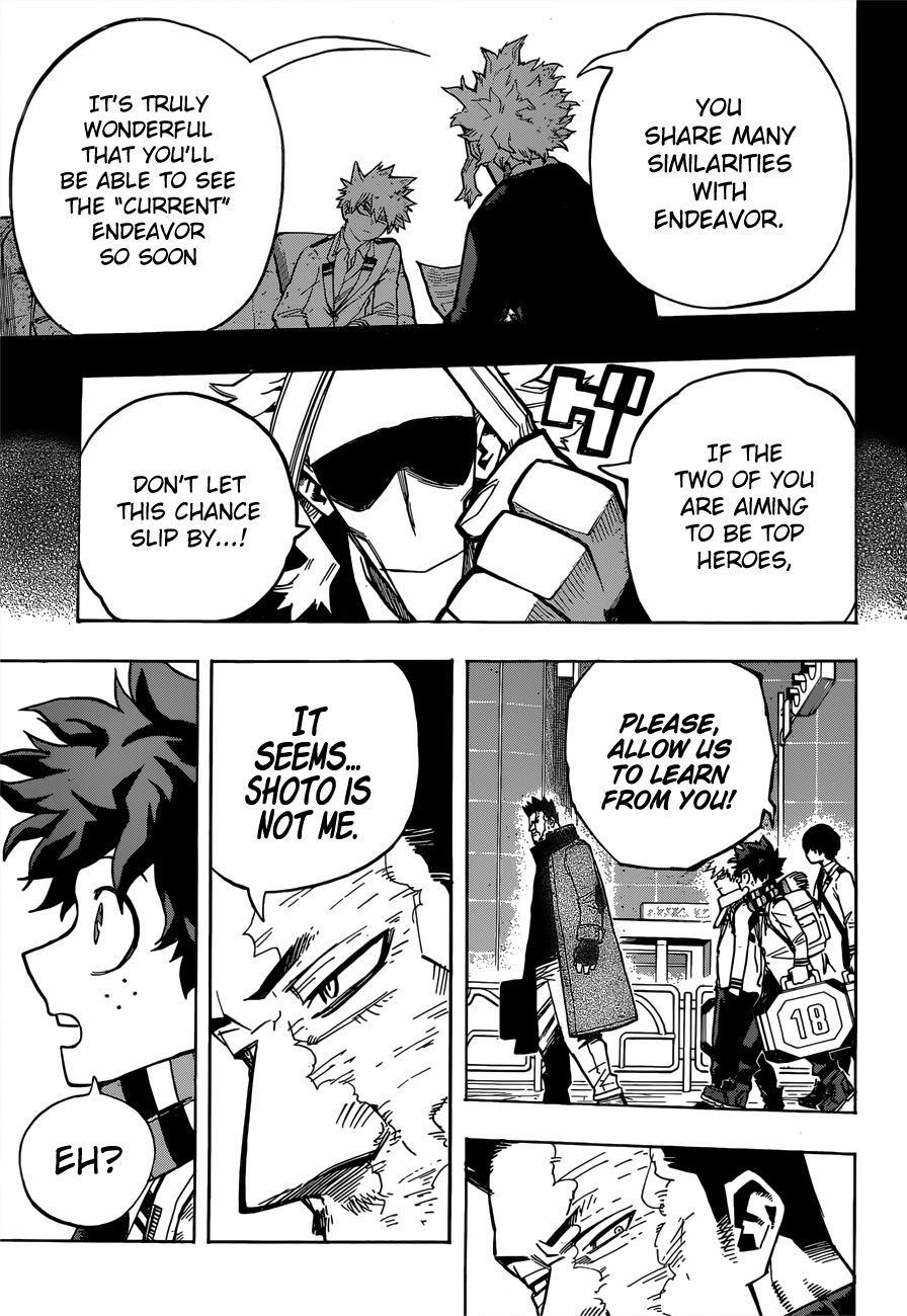 Boku no Hero Academia Chapter 243 page 16 - Chapter 243: Onwards! To the Endeavor Hero Agency!