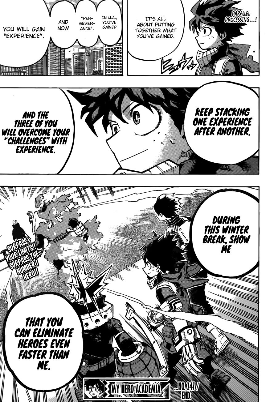 Boku no Hero Academia Chapter 247 page 14 - Chapter 247: Status Report!