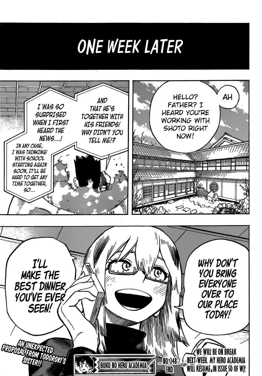 Boku no Hero Academia Chapter 248 page 14 - Chapter 248: One by One