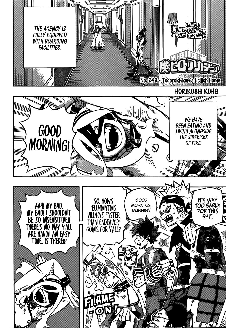 Boku no Hero Academia Chapter 249 page 3 - Chapter 249: Todoroki-kun’s Hellish Home