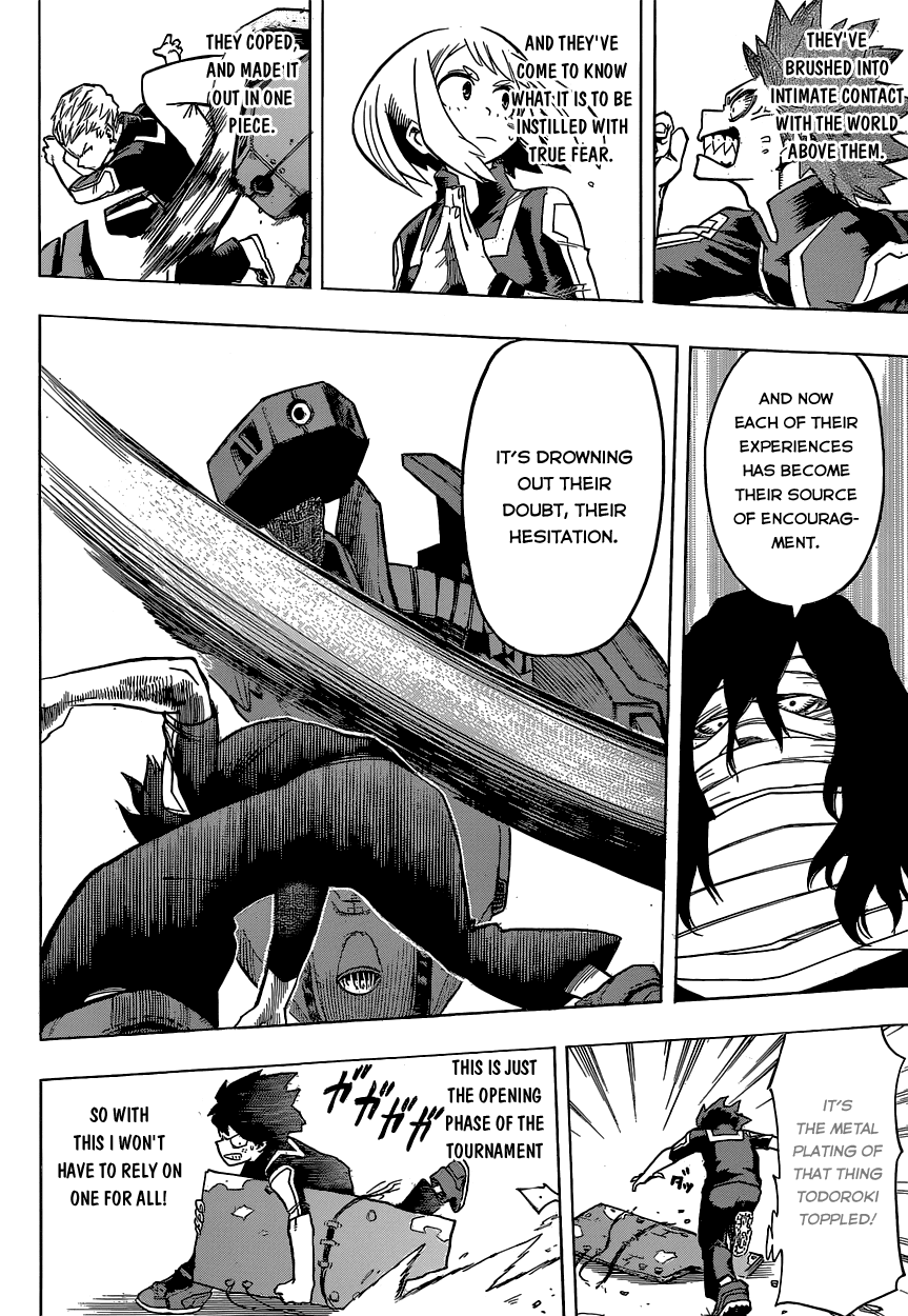 Boku no Hero Academia Chapter 25 page 10 - Chapter 25: Wow, Everyone's Quirks Are Great